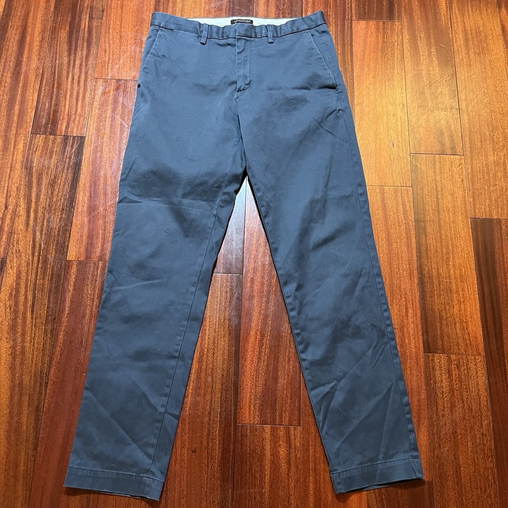 Banana Republic Pants Mens 33x34 (Fits 34x32) Navy Blue Chino Stretch Preppy